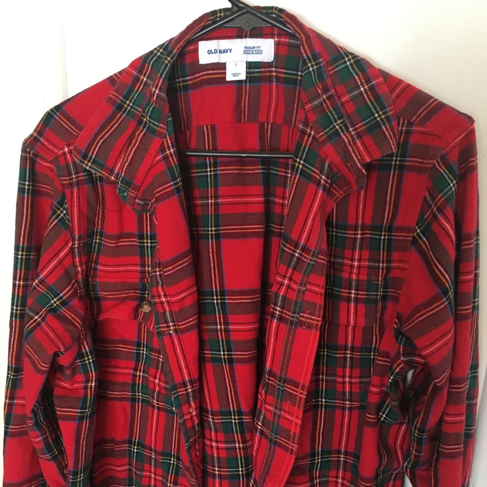 Old Navy Flannel Button Down Shirt Men’s Large